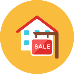 House Sale Icon from Kameleon Colors Set