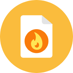 Hot File Icon from Kameleon Colors Set