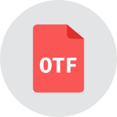 Otf File Icon from Kameleon Colors Set