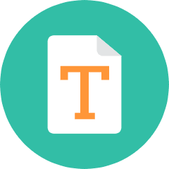 Text File Icon from Kameleon Colors Set
