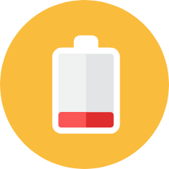 Battery Low Icon from Kameleon Colors Set