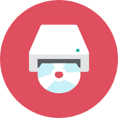 Cd Drive Icon from Kameleon Colors Set