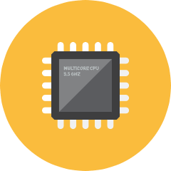 Microchip Icon from Kameleon Colors Set