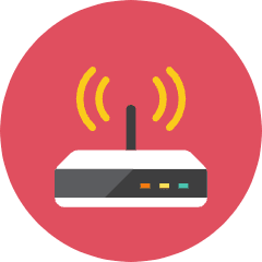 Wifi Router Icon from Kameleon Colors Set