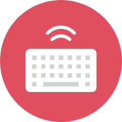 Wireless Keyboard Icon from Kameleon Colors Set