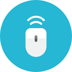 Wireless Mouse Icon from Kameleon Colors Set