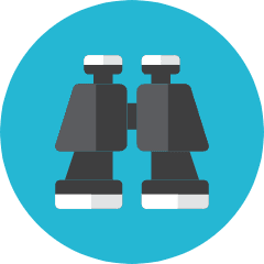 Binocular Icon from Kameleon Colors Set