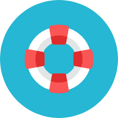 Life Buoy Icon from Kameleon Colors Set