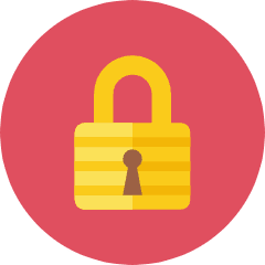Lock Icon from Kameleon Colors Set