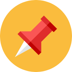 Pin Icon from Kameleon Colors Set