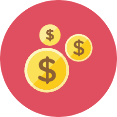 Coins 2 Icon from Kameleon Colors Set