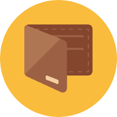 Wallet Icon from Kameleon Colors Set