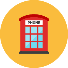 Phone Booth Icon from Kameleon Colors Set
