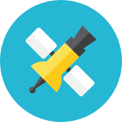 Satellite Icon from Kameleon Colors Set