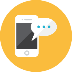 Smartphone Message Icon from Kameleon Colors Set