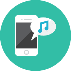 Smartphone Music Icon from Kameleon Colors Set