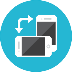 Smartphone Rotate Icon from Kameleon Colors Set