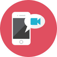 Smartphone Video Icon from Kameleon Colors Set