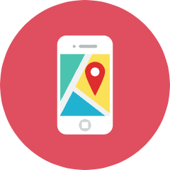 Application Map Icon from Kameleon Colors Set