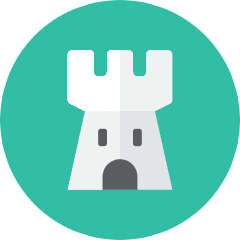 Castle Icon from Kameleon Colors Set