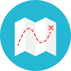 Map Icon from Kameleon Colors Set