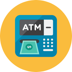 Atm Icon from Kameleon Colors Set