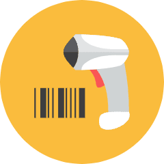 Barcode Scanner Icon from Kameleon Colors Set