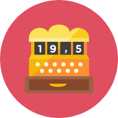 Cashier Icon from Kameleon Colors Set