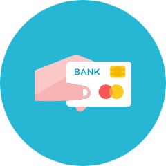 Credit Card Hand Icon from Kameleon Colors Set