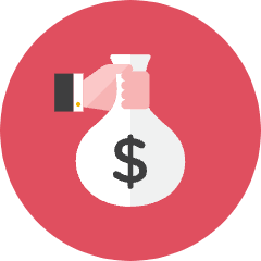 Money Bag Icon from Kameleon Colors Set