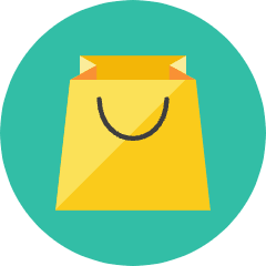 Shopping Bag 3 Icon from Kameleon Colors Set