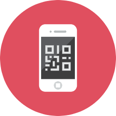 Smartphone Qrcode Icon from Kameleon Colors Set
