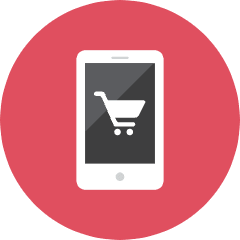 Smartphone Shopping Icon from Kameleon Colors Set