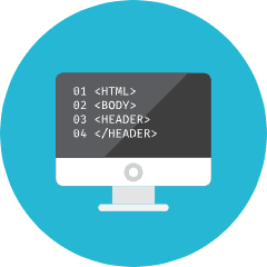 Coding Html Icon from Kameleon Colors Set