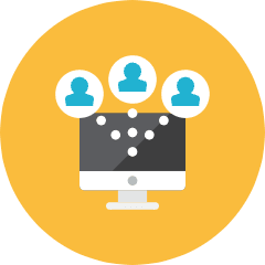 Computer Share Icon from Kameleon Colors Set