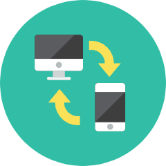 Data Transfer Icon from Kameleon Colors Set