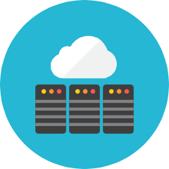Database Cloud Icon from Kameleon Colors Set