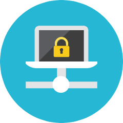 Network Lock Icon from Kameleon Colors Set