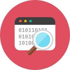 Windows Search Coding Icon from Kameleon Colors Set