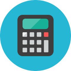 Calculator Icon from Kameleon Colors Set