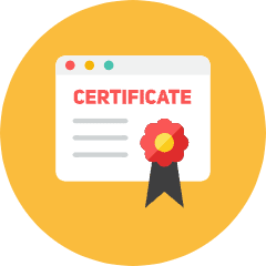 Certificate Icon from Kameleon Colors Set