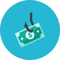 Scam Icon from Kameleon Colors Set