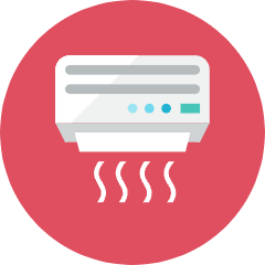 Airconditioner Icon from Kameleon Colors Set