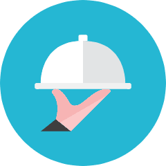 Food Dome Icon from Kameleon Colors Set