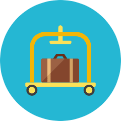 Luggage Cart Icon from Kameleon Colors Set