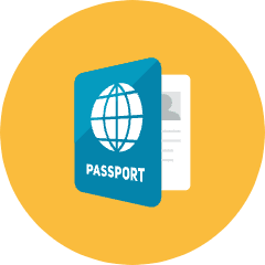 Passport Icon from Kameleon Colors Set