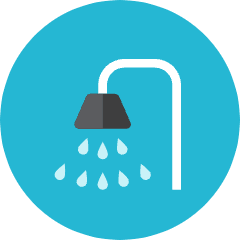 Shower Icon from Kameleon Colors Set