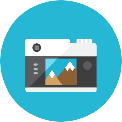 Camera Back Icon from Kameleon Colors Set