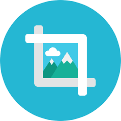 Image Crop Icon from Kameleon Colors Set