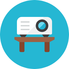 Projector Icon from Kameleon Colors Set